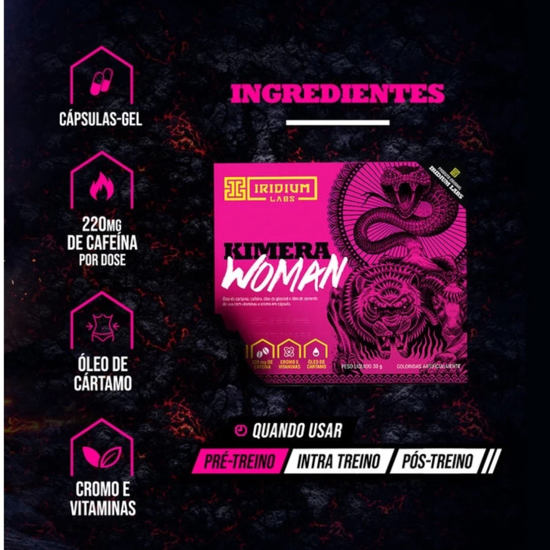 Kimera Woman Termogênico Feminino- 60 comps Iridium Labs