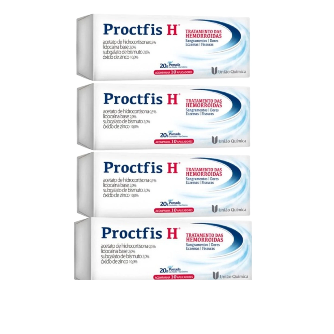 Proctfis H 20G Pomada Com 10 Aplicadores Uniao Química