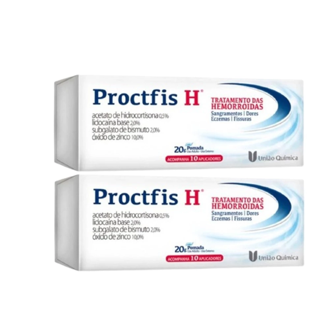 Proctfis H 20G Pomada Com 10 Aplicadores Uniao Química
