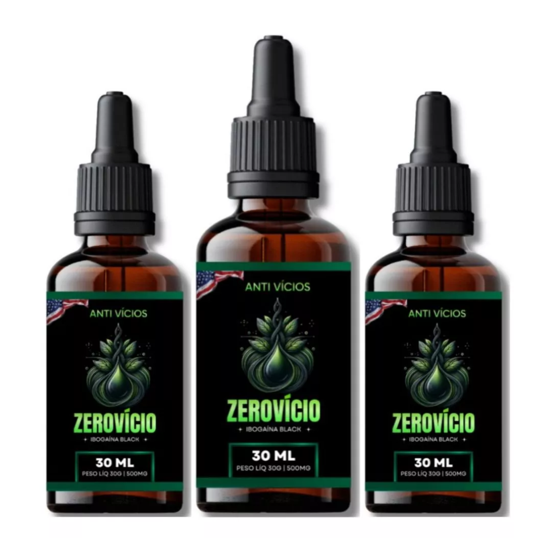 ZEROVICIO GOTAS ORIGINAL 100% NATURAL 30ML (03 UNIDADES)