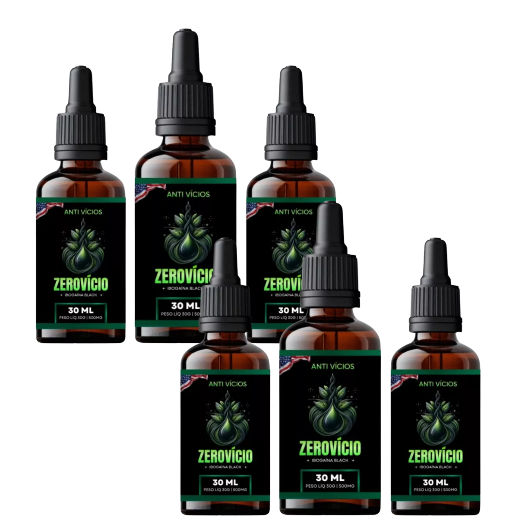 ZEROVICIO GOTAS ORIGINAL 100% NATURAL 30ML (03 UNIDADES)