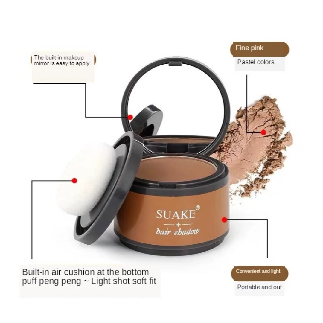 SUAKE HAIR SHADOW Linha Fina Em Pó Sombra Maquiagem Corretivo De Cabelo Cobertura Natural Unissex