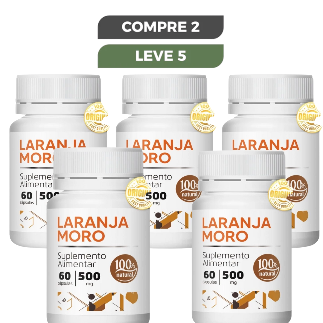 LARANJA MORO VITA C  Emagrecedor Natural 500MG 60 CÁPS