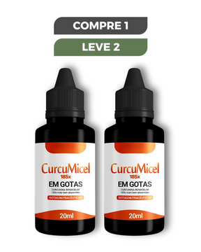 Curcumicel Em Gotas Original 20ml - Diga Adeus às Dores e Recupere sua Mobilidade + Frete Grátis