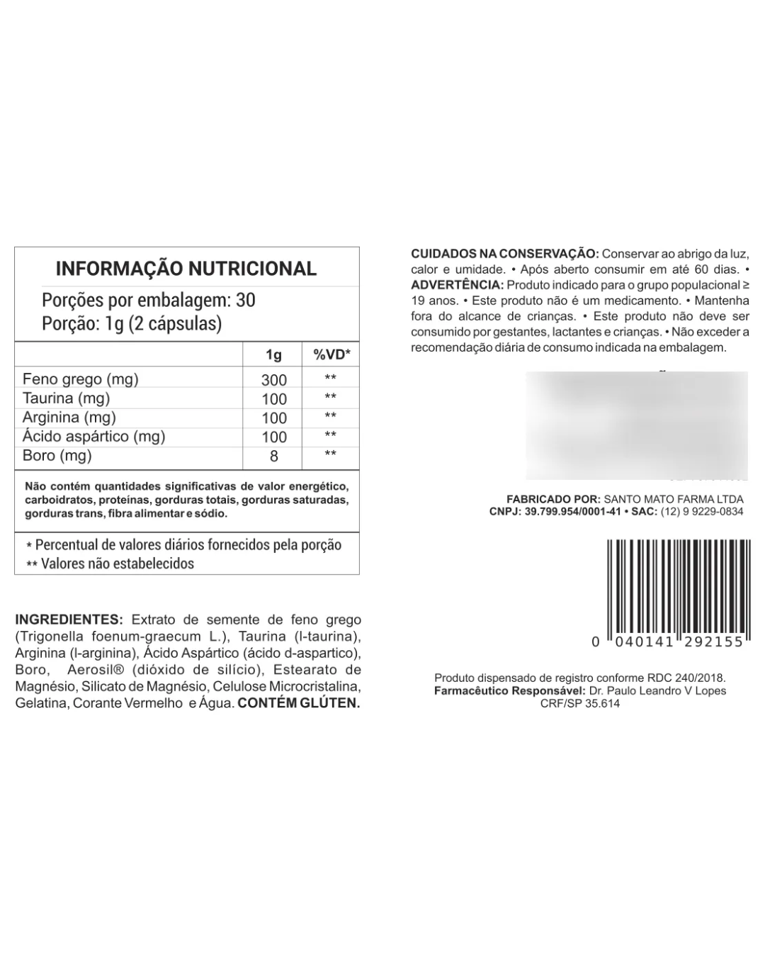 Testo Booster Original 60 Cápsulas - Mais Vitalidade Para sua Vida + Frete Grátis