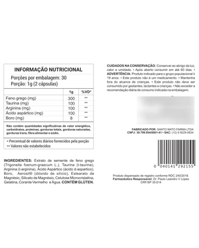 Testo Booster Original 60 Cápsulas - Mais Vitalidade Para sua Vida + Frete Grátis