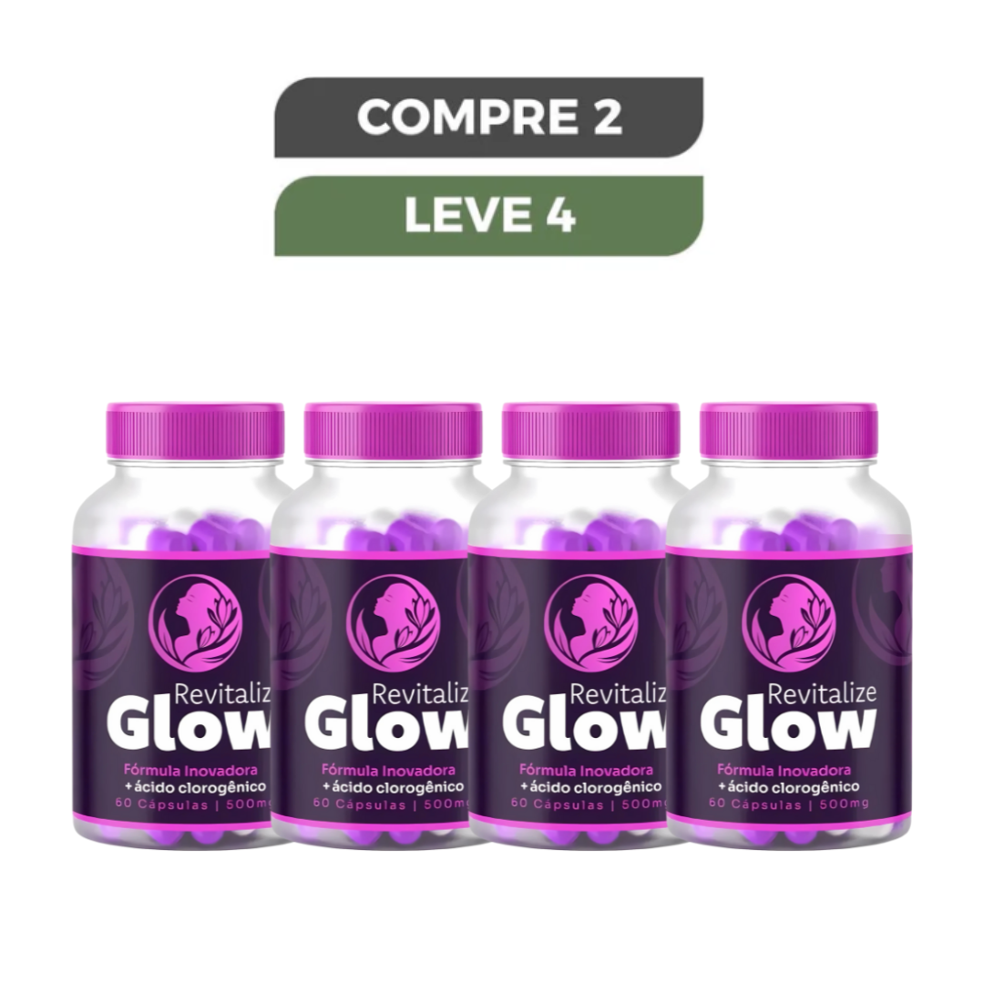 Revitalize Glow Original 60 Cápsulas - Pele Radiante e Hidratação + Frete Grátis