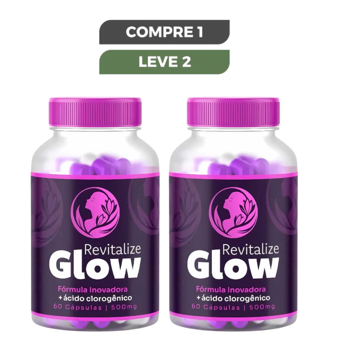 Revitalize Glow Original 60 Cápsulas - Pele Radiante e Hidratação + Frete Grátis