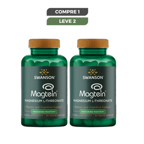 Magtein L-Treonato de Magnésio Swanson 90 Capsulas Importado