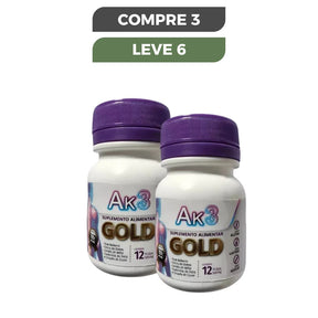 Gold Ak3 Original 60 Cápsulas - Acabe com os Desconfortos + Frete Grátis