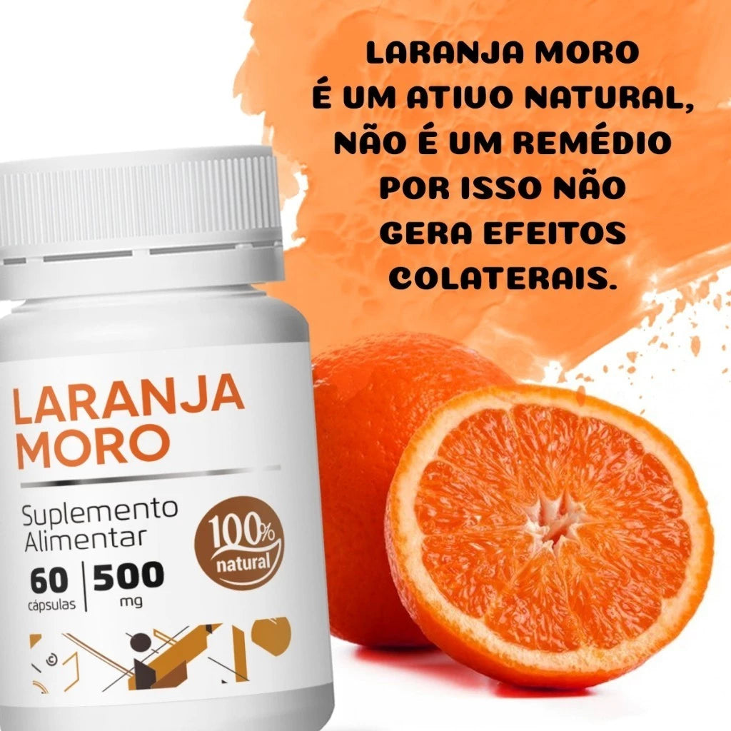 LARANJA MORO VITA C  Emagrecedor Natural 500MG 60 CÁPS