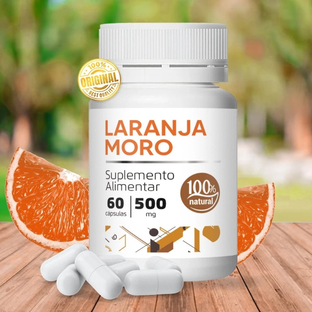 LARANJA MORO VITA C  Emagrecedor Natural 500MG 60 CÁPS
